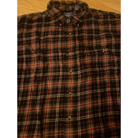 G.H. Bass & Co., men's grey cotton collared long sleeve button down shirt sz XXL - Picture 5 of 9